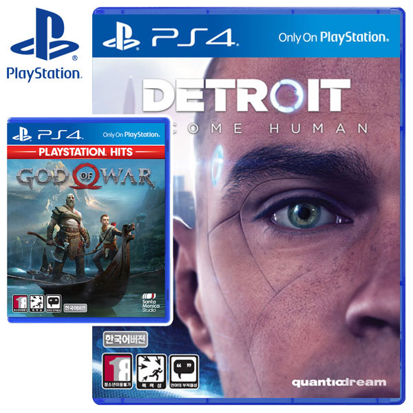 PS4 갓오브워 + 디트로이트 비컴 휴먼 한글판 더블팩